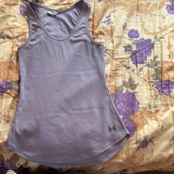 Under Armour Purple Fitted Sleeveless Tank Top - Picture 1 of 6